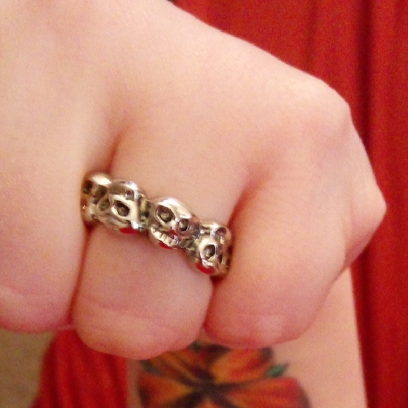 Gothic, Punk, Black & Silver Jewelry Lot. - Picture 7 of 14